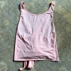 Lululemon. Pink tank top with tie back